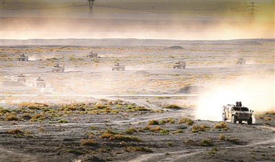 陸軍某部組織遠程機動訓練